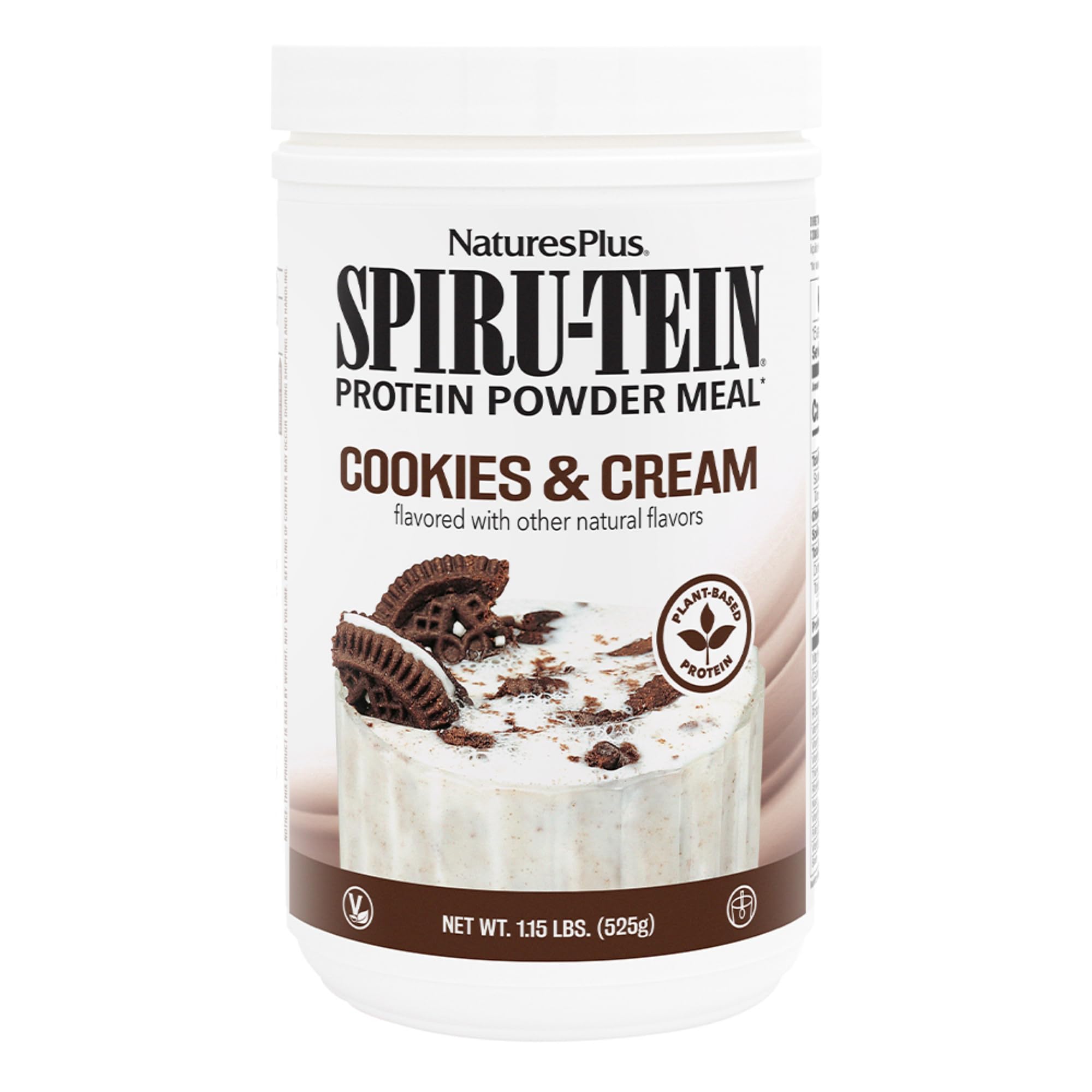 Amazon.com: NaturesPlus SPIRU-TEIN, Cookies & Cream - 1.15 lbs
